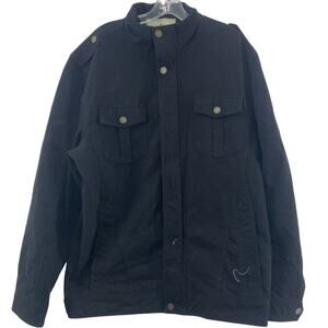 Wenyen Black Cotton Military Utility Jacket Men’s Size XL Preowned